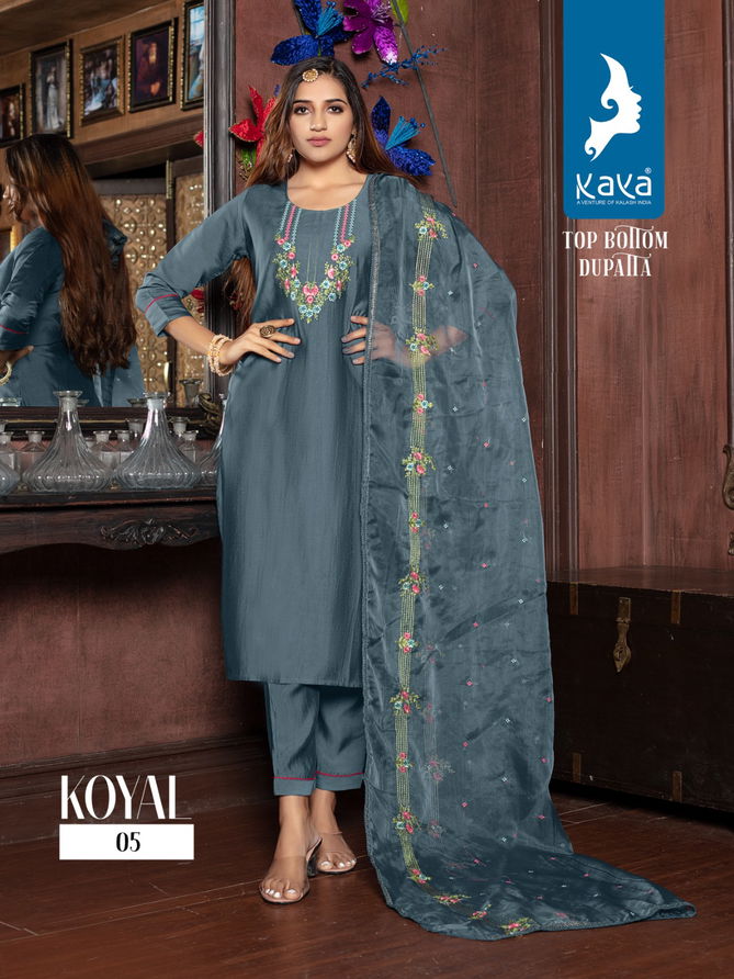 Kaya Koyal Silk Readymade Suits Catalog
